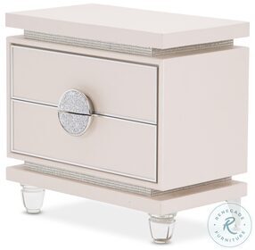 Glimmering Heights Ivory Upholstered Nightstand