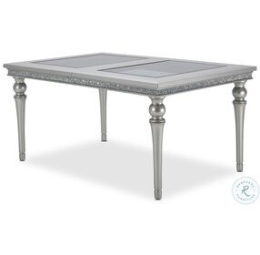 Melrose Dove Upholstered Extendable Dining Table