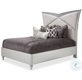 Melrose Dove King Upholstered Panel Bed