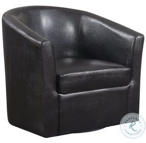 Turner Dark Brown Accent Swivel Chair