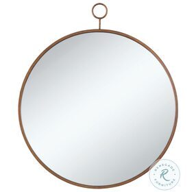 Eulaina Gold Round Mirror