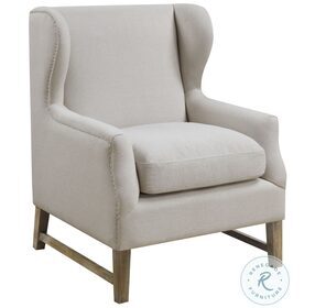 Fleur Cream Wing Back Accent Chair