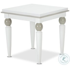 Sky Tower Cloud White End Table