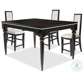 Sky Tower Black Ice Extendable Gathering Dining Room Set