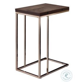 Pedro Chestnut And Chrome Accent Table
