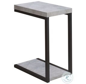 Beck Cement And Black Accent Table