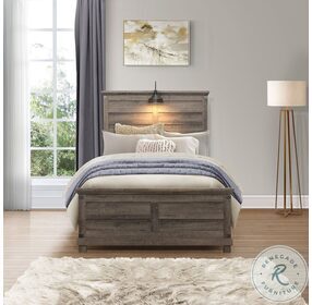 Lakeside Haven Brownstone Full Panel Bed