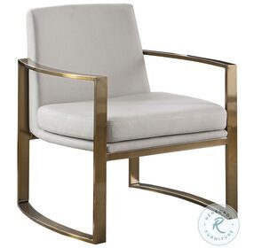 Cory Cream And Bronze Accent Chair