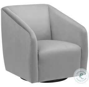 Mara Dover Grey Swivel Accent Chair