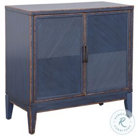 Levy Distressed Levy Canyon Blue 2 Door Cabinet
