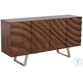Mojave Mojave Brown And Champagne 4 Door Credenza