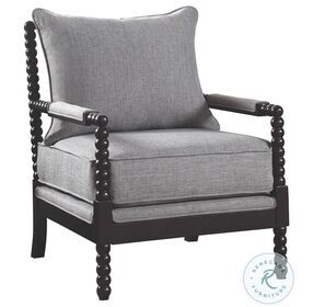 Blanchett Grey And Black Accent Chair