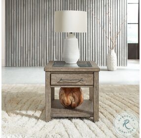 Skyview Lodge Cobblestone End Table