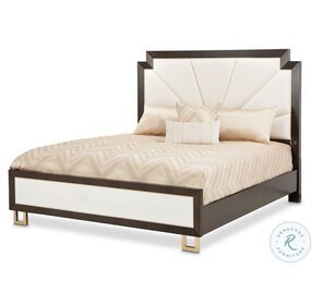 Belmont Place Espresso Queen Upholstered Platform Bed