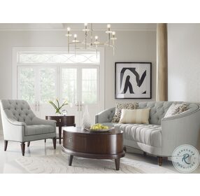 Classic Elegance Soft Powder Blue Living Room Set