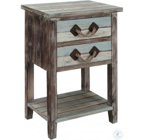 Islander Multicolor 2 Drawer Accent Table