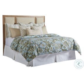 Newport Sandstone Crystal Cove King Upholstered Panel Headboard By Barclay Butera