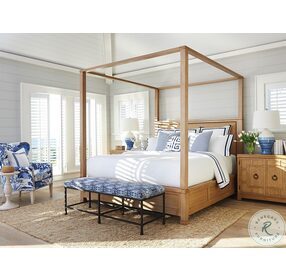 Newport Sandstone Shorecliff Canopy Bedroom Set by Barclay Butera