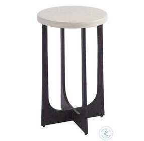 Newport Aged Bronze Breakwater Accent Table By Barclay Butera