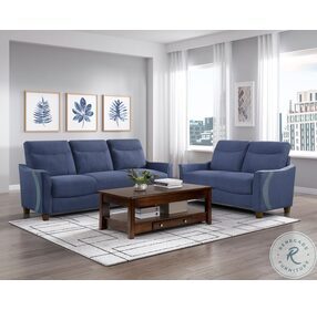 Harstad Blue Living Room Set