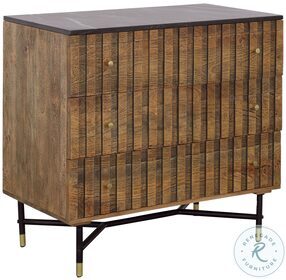Blaire Stonington Brown And Black 3 Drawer Chest