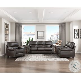 Foxborough Dark Brown Living Room Set