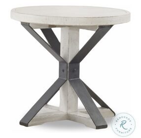 Coming Home Chalk Round End Table