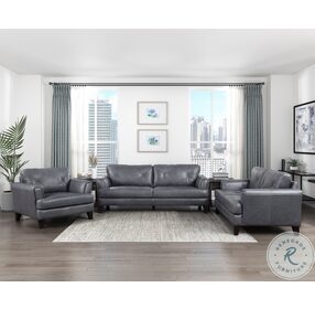 Thierry Burnish Gray Living Room Set