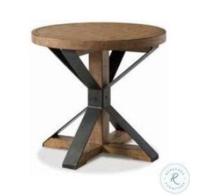 Coming Home Wheat Round End Table