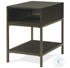 Hyde Caviar Rectangle Chairside Table