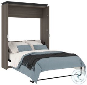 Orion Bark Gray And Graphite 57" Full Murphy Bed