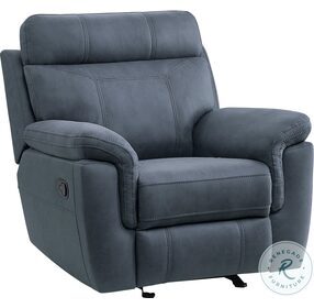 Clifton Blue Glider Reclining Chair