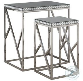 Betsy Silver 2 Piece Nesting Tables