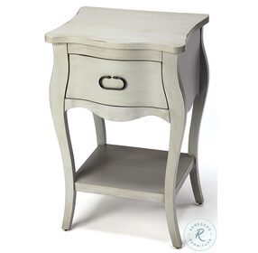 Rochelle Distressed Gray 1 Drawer Nightstand