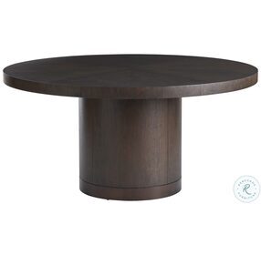 Park City Chestnut Brown And Burnished Bronze Silver Creek Round Dining Table