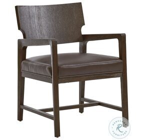 Park City Chocolate Brown Highland Leather Dining Chair
