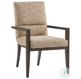 Park City Taupe And Ivory Glenwild Upholstered Arm Chair