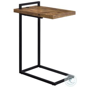 Maxwell Antique Nutmeg And Black Accent Table