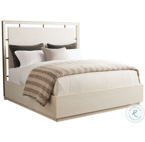 Carmel Winter White Post Ranch Queen Panel Bed