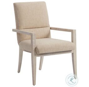 Carmel Natural Palmero Upholstered Arm Chair