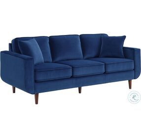 Rand Navy Velvet Sofa
