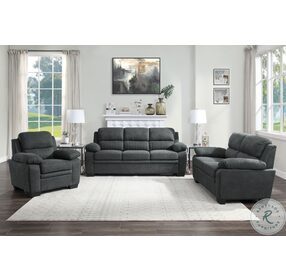 Holleman Dark Gray Living Room Set