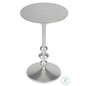 Zora Nickel Plated Pedestal End Table