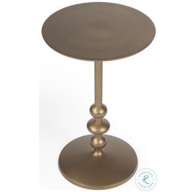 Zora Bronze PC Pedestal End Table