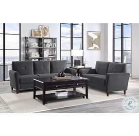 Dunleith Gray Velvet Living Room Set