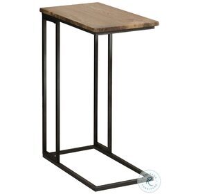Rudy Gunmetal And Antique Brown Snack Table
