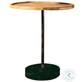 Ginevra Natural And Green Accent Table
