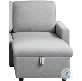 Brandolyn Gray RAF Reversible Chaise With Storage