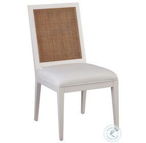 Laguna Linen White Smithcliff Woven Side Chair by Barclay Butera