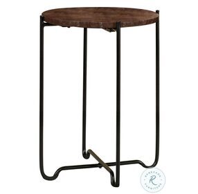 Latifa Red And Black Accent Table